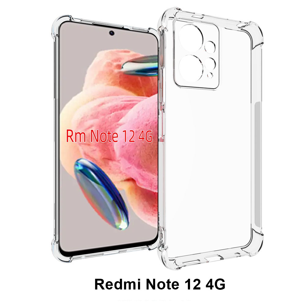 เคส redmi Note 12 4G แบบ TPU ใสเสริมขอบและมุมกันกระแทก