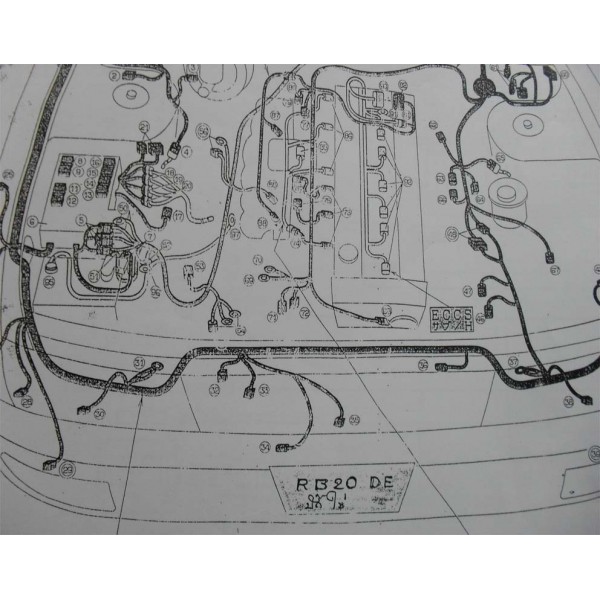 หนังสือ WIRING DIAGRAM รถยนต์ NISSAN CAFIRO เครื่องยนต์ RB20DE,RB20E (JP)