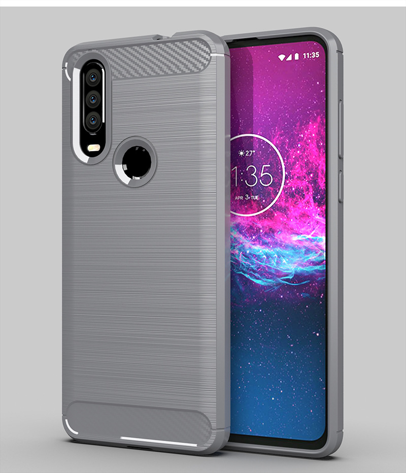 เคส Motorola One Action ผลิตจาก TPU กันกระแทกได้ (VICKIE)