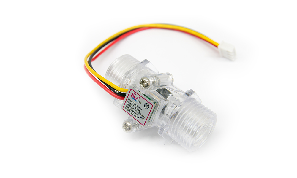 YF-S201C Hall Effect Water Flow Meter Sensor วัดอัตราการไหลของน้ำ