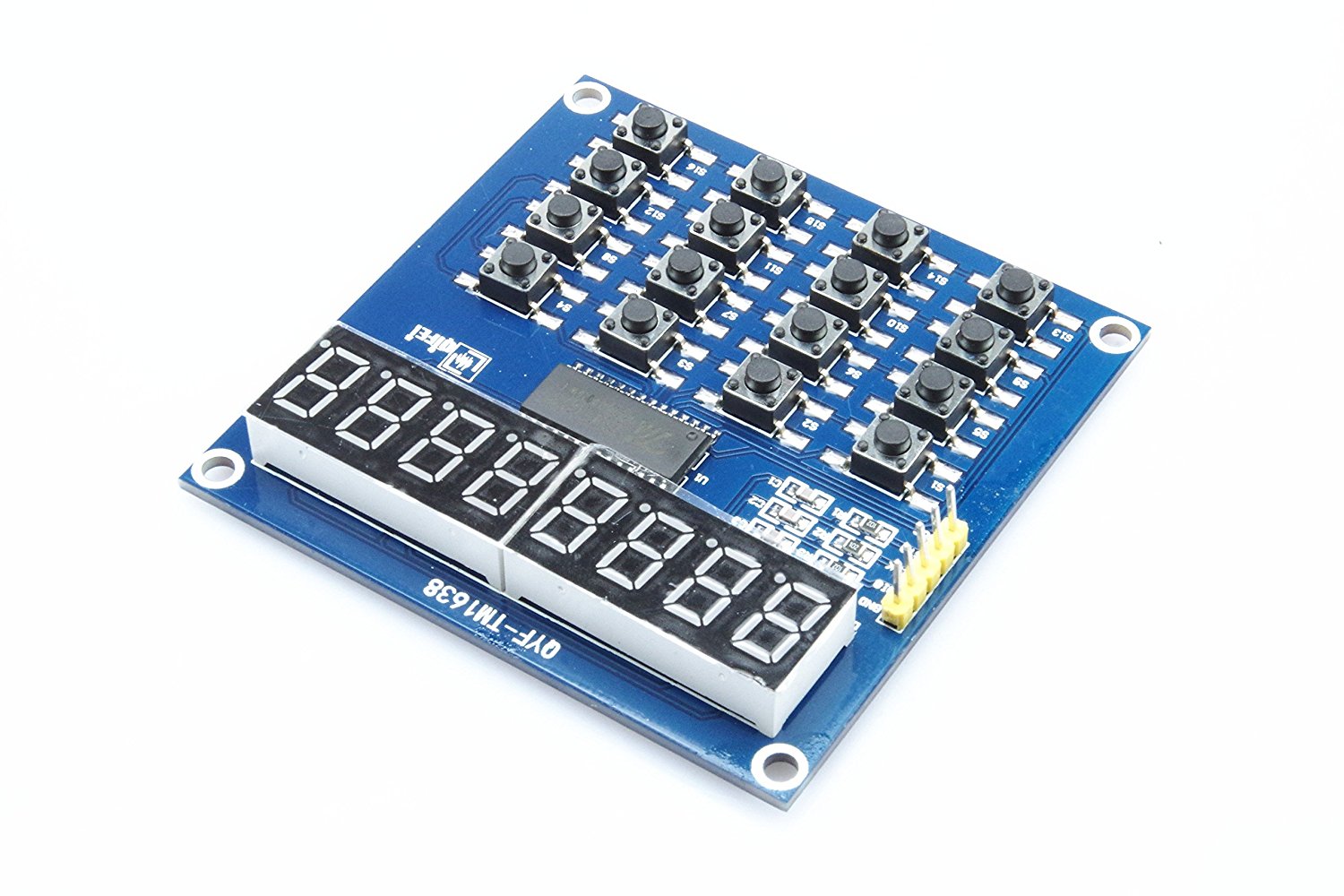 TM1638 MCU 8-Bit LED Digital Tube Keyboard Module Scan and Display Module