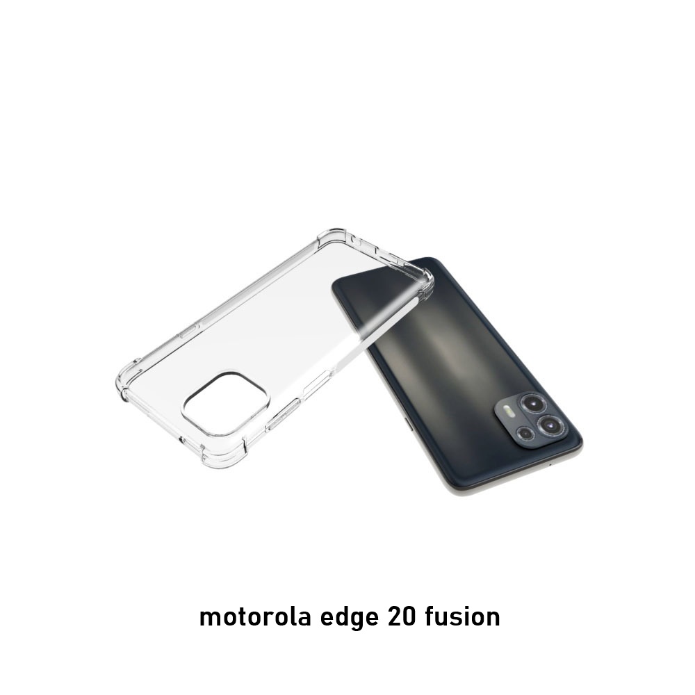 เคส Motorola edge 20 fusion แบบ TPU ใสเสริมขอบและมุมกันกระแทก