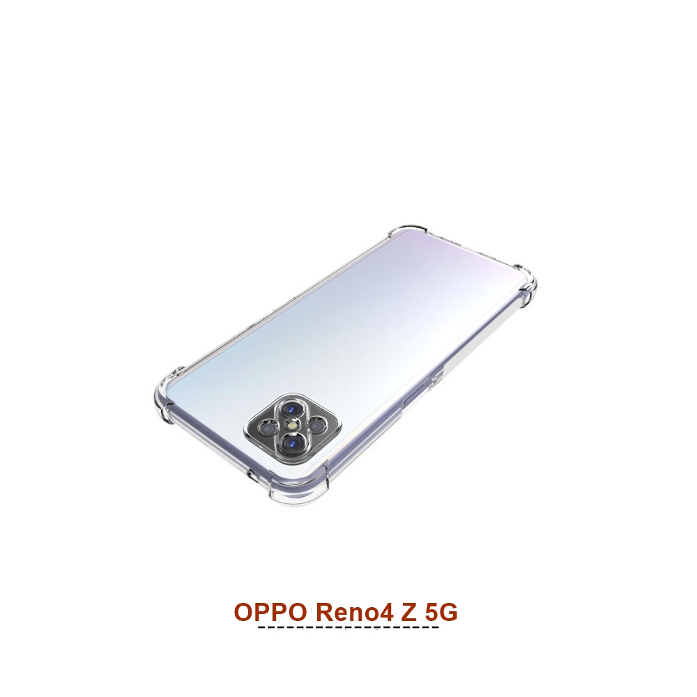 เคส OPPO Reno4 Z 5G แบบ TPU ใสเสริมขอบและมุมกันกระแทก