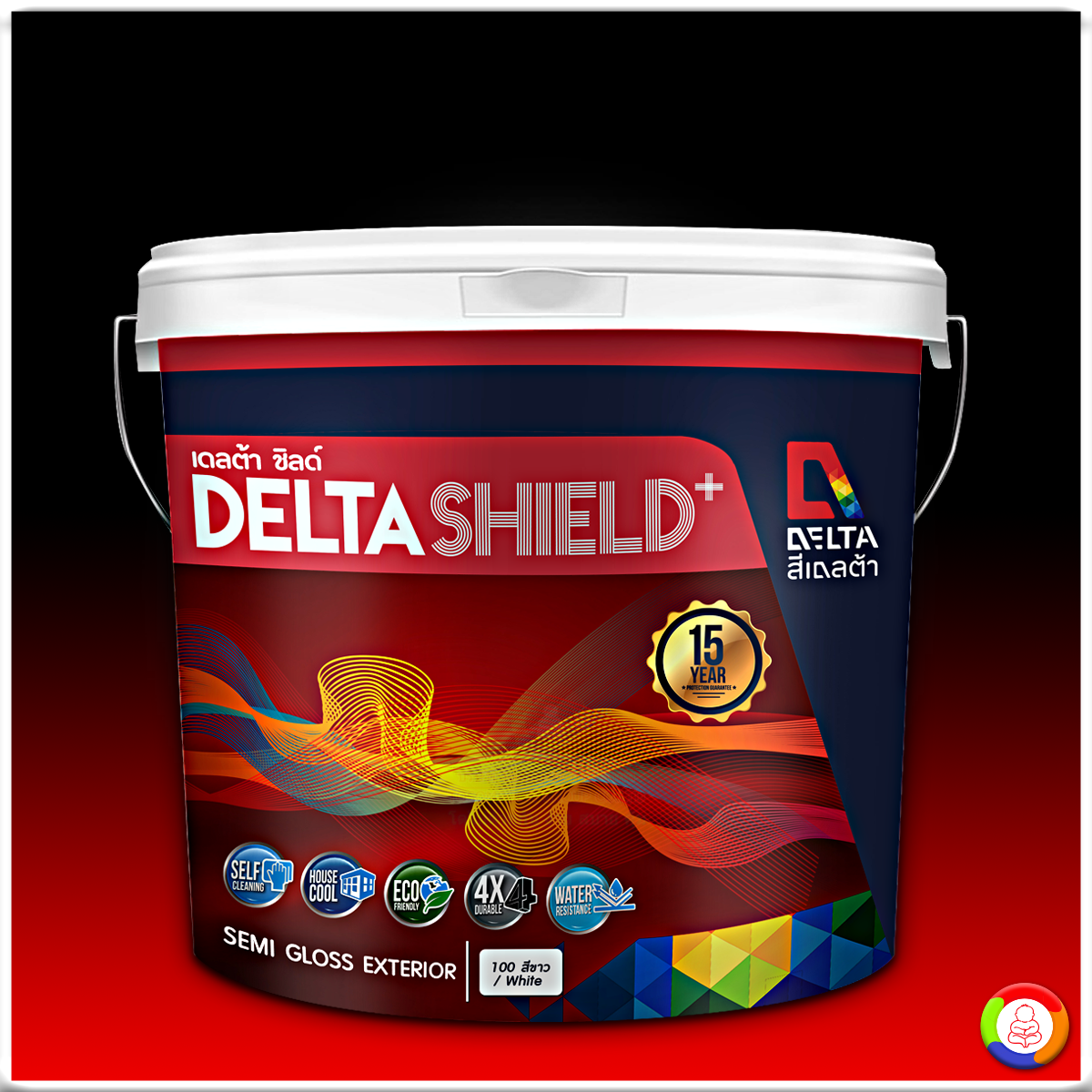 Delta Shield Plus สีน้ำอะคริลิคกึ่งเงา เดลต้าชิลด์ พลัส