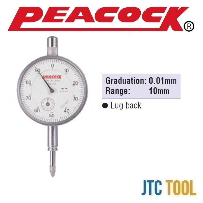 ไดอัลเกจ - Dial Gauge Standard 0.01mm [Brand: Peacock]