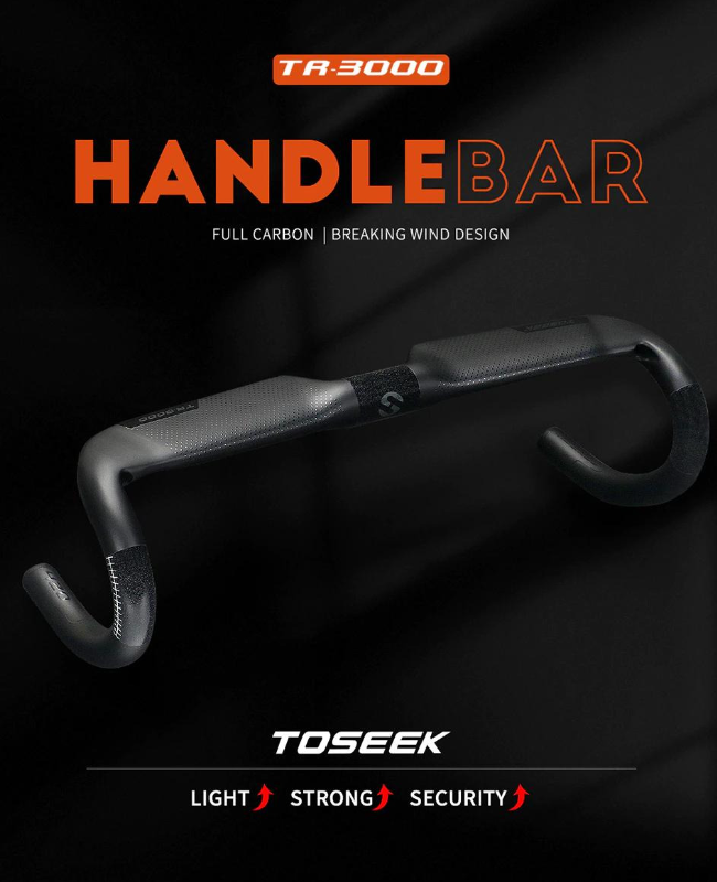 แฮนด์จักรยาน หมอบ คาร์บอน Toseek รุ่น TR3000