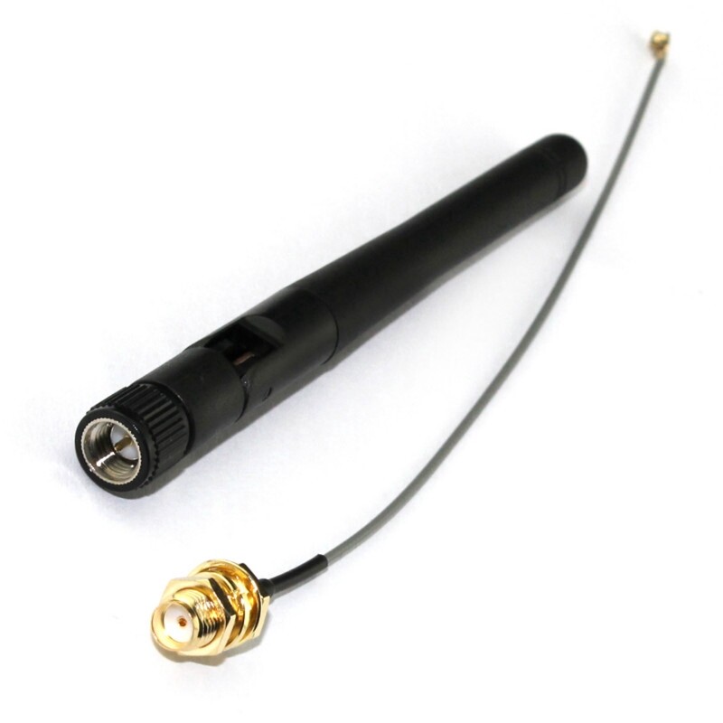 เสาอากาศไวไฟ 2.4GHz WIFI U.FL IPEX to SMA with Antenna 3dBi