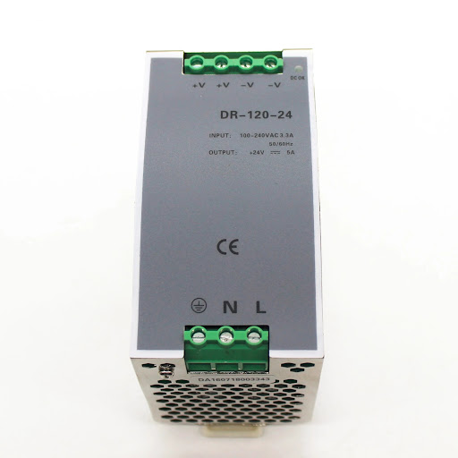 DR-120-24 / DR-120-12 DIN Rail Switching Power Supply 120W สวิตชิ่งเพาเวอร์ซัพพลาย แบบติดตั้งบนรางปีกนก