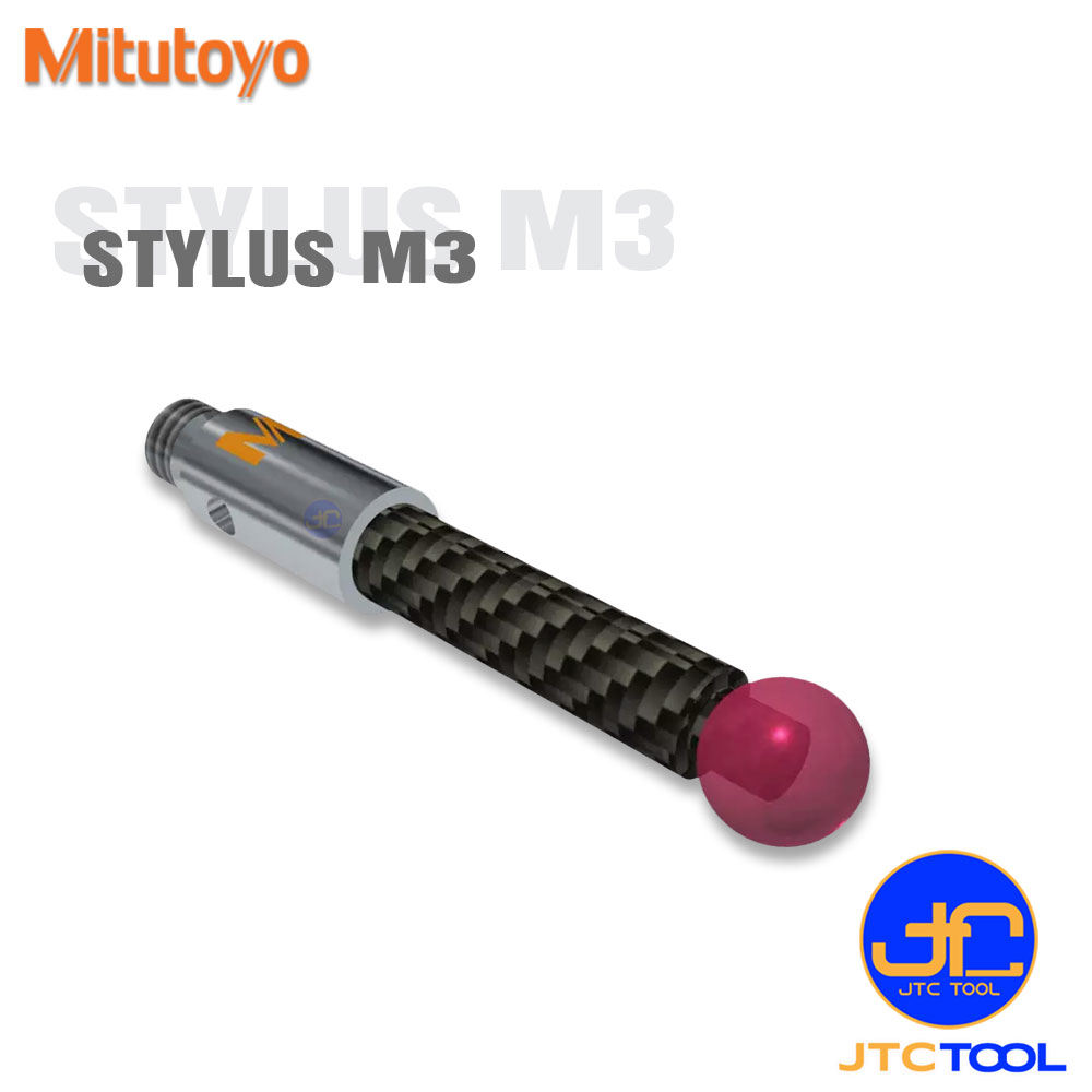 Mitutoyo ปลายสัมผัส(Stylus) สำหรับเครื่องจักร CMM ขนาด M3 แบบคาร์บอนไฟเบอร์ - Stylus carbon fiber
