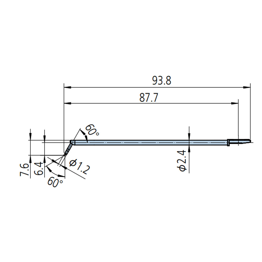 MITUTOYO สไตลัสสำหรับรูมุม ยาวสองเท่าสำหรับรูลึก สำหรับ Surftest SJ-410 - Stylus for corner hole/ Double-length for deep hole for surftest SJ-410
