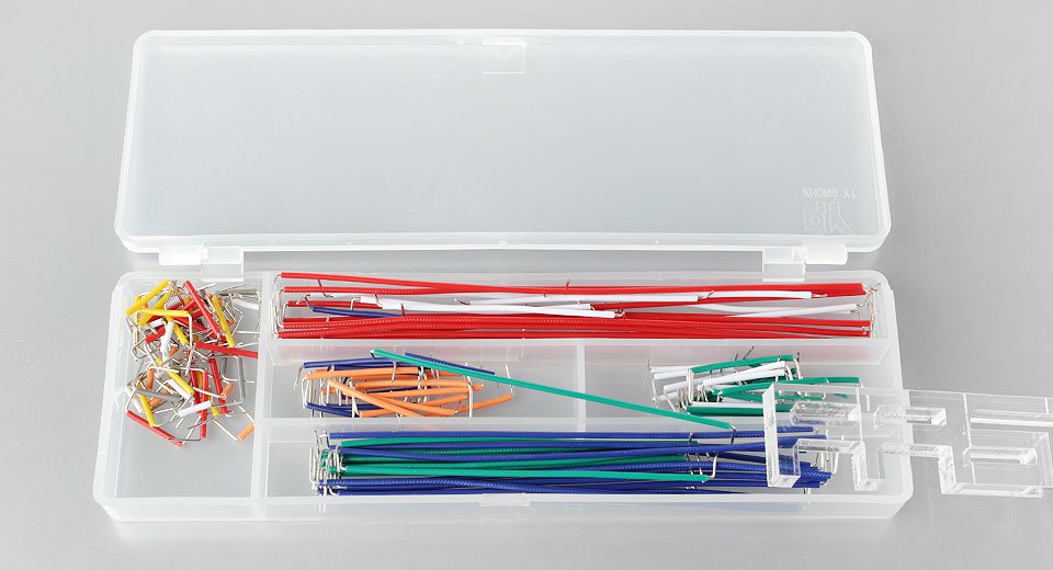 ชุดกล่องสายไฟ Jumper Male to Male 14 ขนาด รวม 140 เส้น