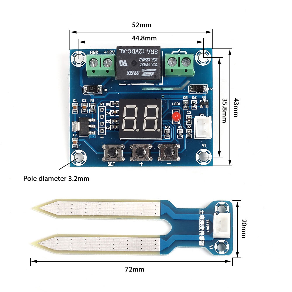 XH-M214 Soil Moisture Controller Plant Watering System โมดูลรดน้ำต้นไม้อัตโนมัติ