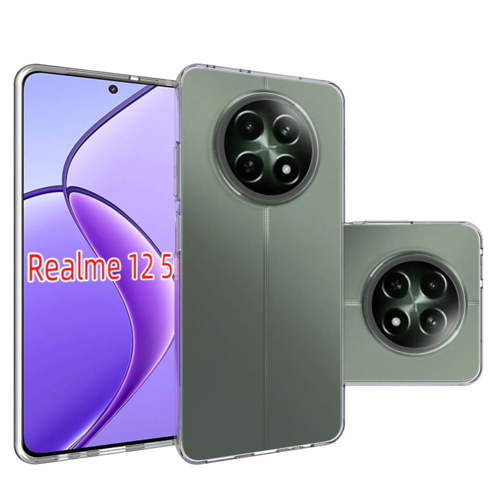 เคส realme 12 5G แบบ TPU ใสเสริมขอบและมุมกันกระแทก