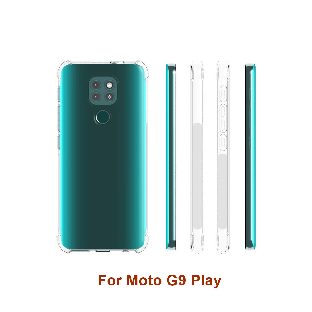 เคส Motorola Moto G9 Play แบบ TPU ใสเสริมขอบและมุมกันกระแทกหนา 1.5 mm.