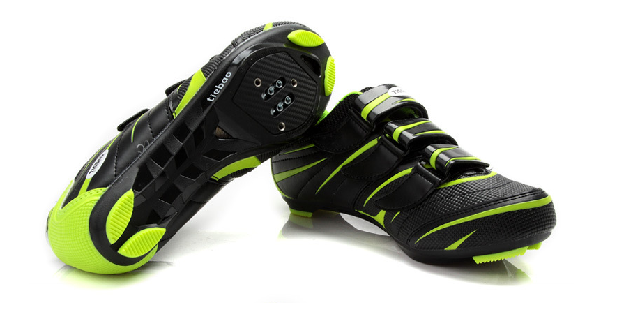 รองเท้าจักรยาน Tiebao สีดำ-เขียว