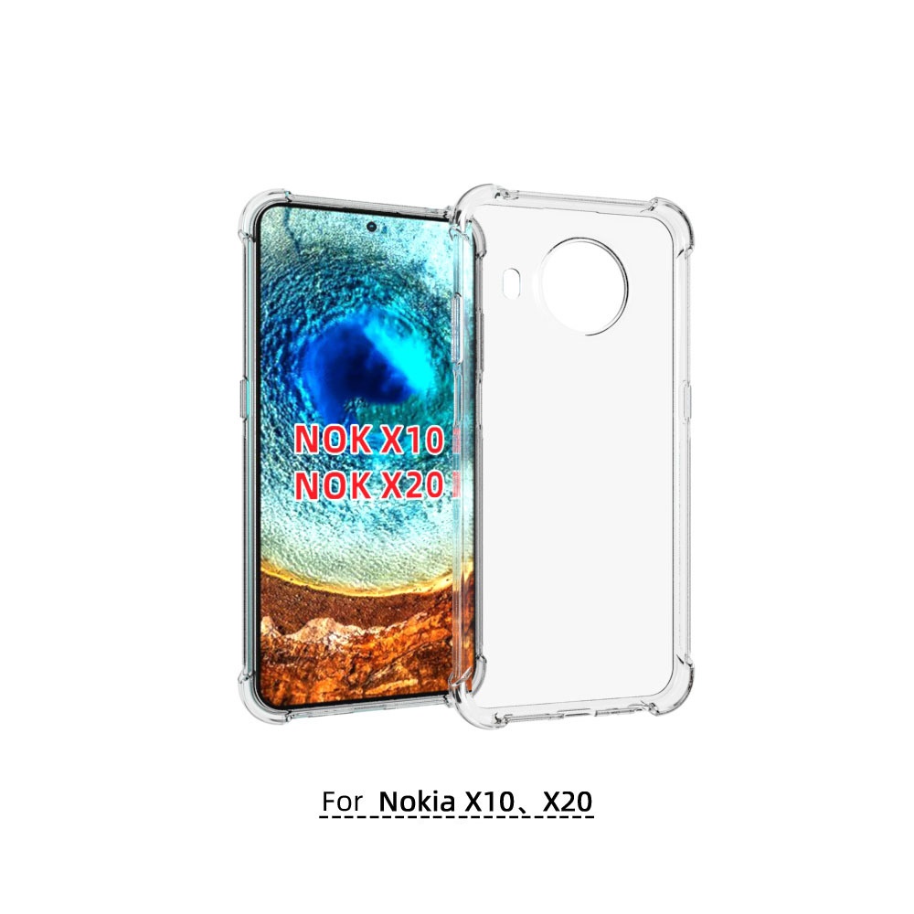 เคส Nokia X10 5G แบบ TPU ใสเสริมขอบและมุมกันกระแทก