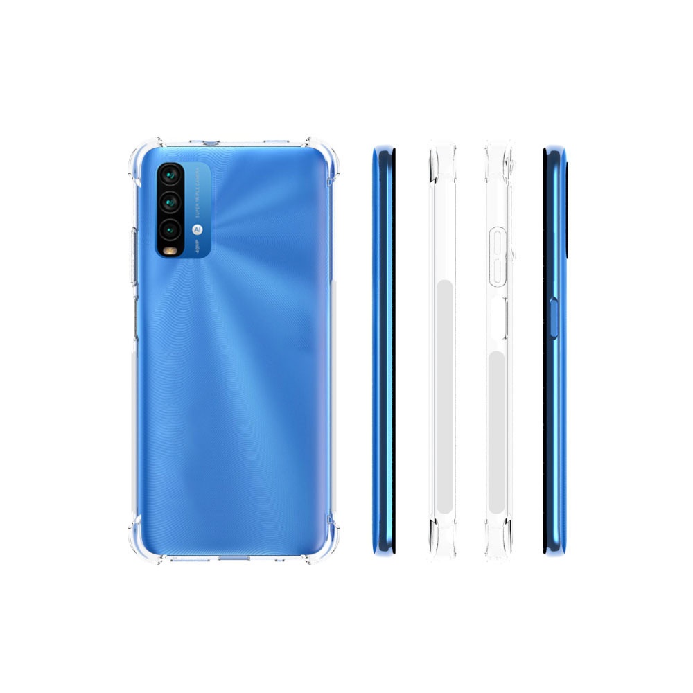 เคส Xiaomi Redmi 9T แบบ TPU ใสเสริมขอบและมุมกันกระแทก
