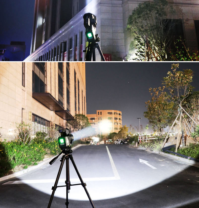 ไฟฉายสะพายแรงสูง แบบส่องไกล พร้อมโคมสีขาว และแดง Warsun D498 Black Upgrade Edition รุ่น 9000