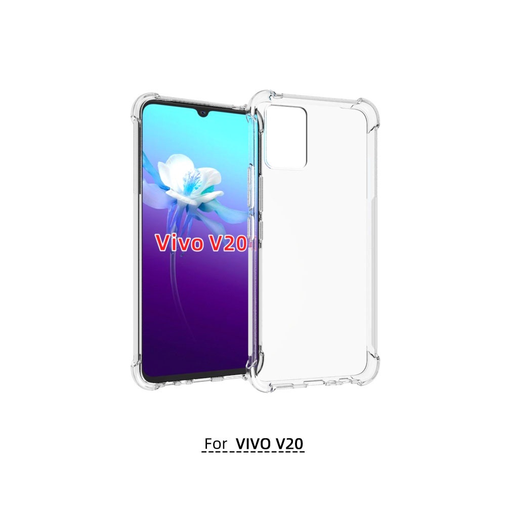 เคส Vivo V20 ใสเสริมขอบและมุมกันกระแทก