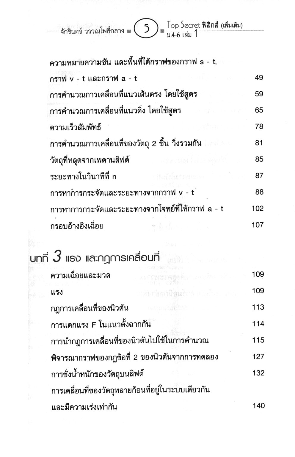 Top Secret ฟิสิกส์ เพิ่มเติม ม. 4-6 เล่ม 1 (หลักสูตร 2551) โดย พ.ศ.พัฒนา