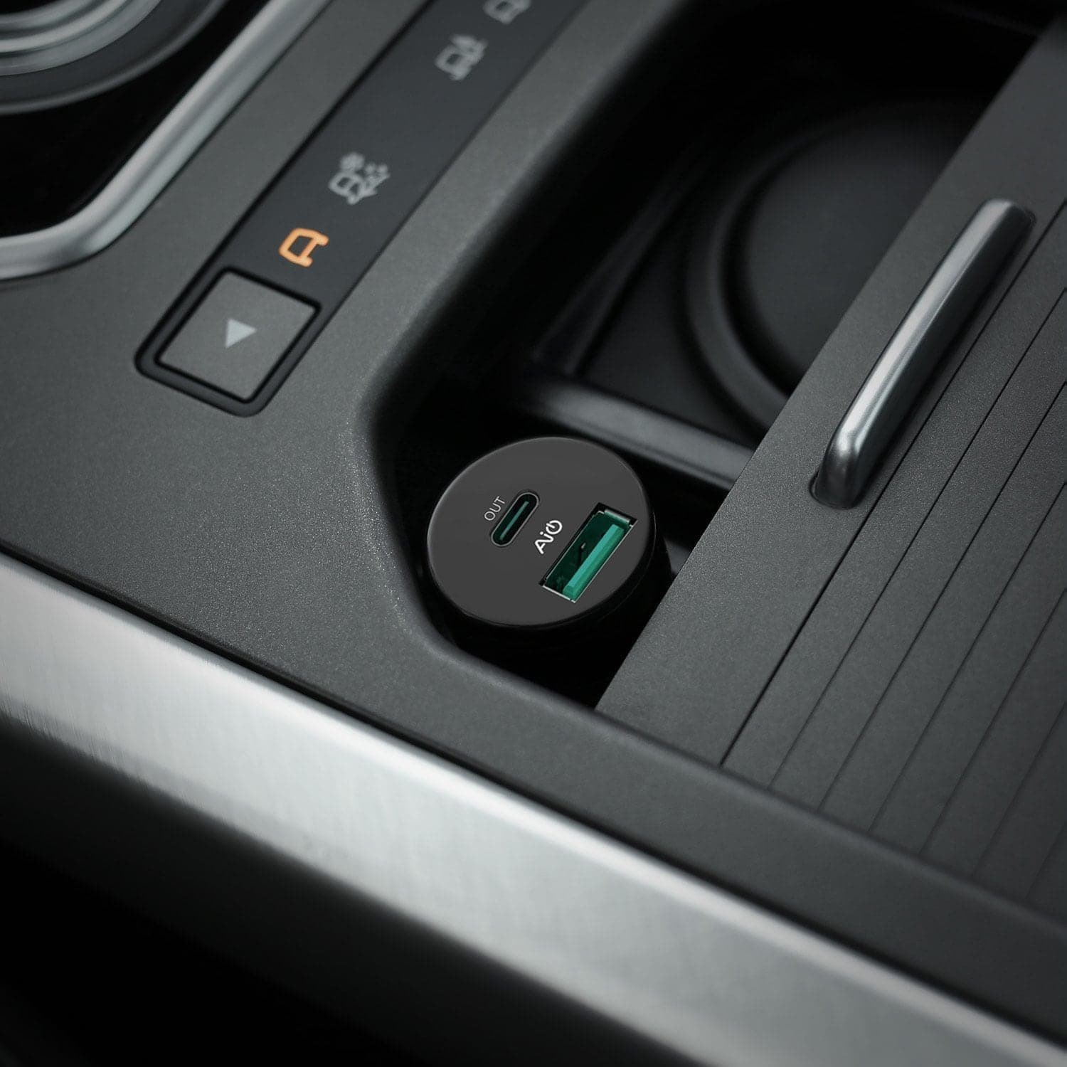 ที่ชาร์จในรถ Aukey Car Charger with PD 27W Power Delivery 2.0 + AiPower