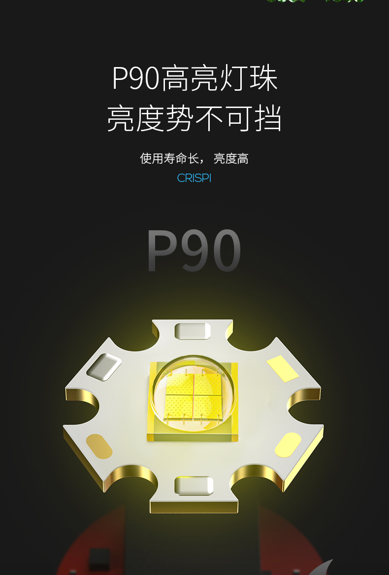 ไฟฉายสะพาย และจับถือ พร้อมวิทยุ และที่ต่อหลอดไฟ LED และโซล่าเซล 8066-X รุ่นสีเขียว พร้อมหลอด LED 3 ดวง และแผงโซล่าเซลล์