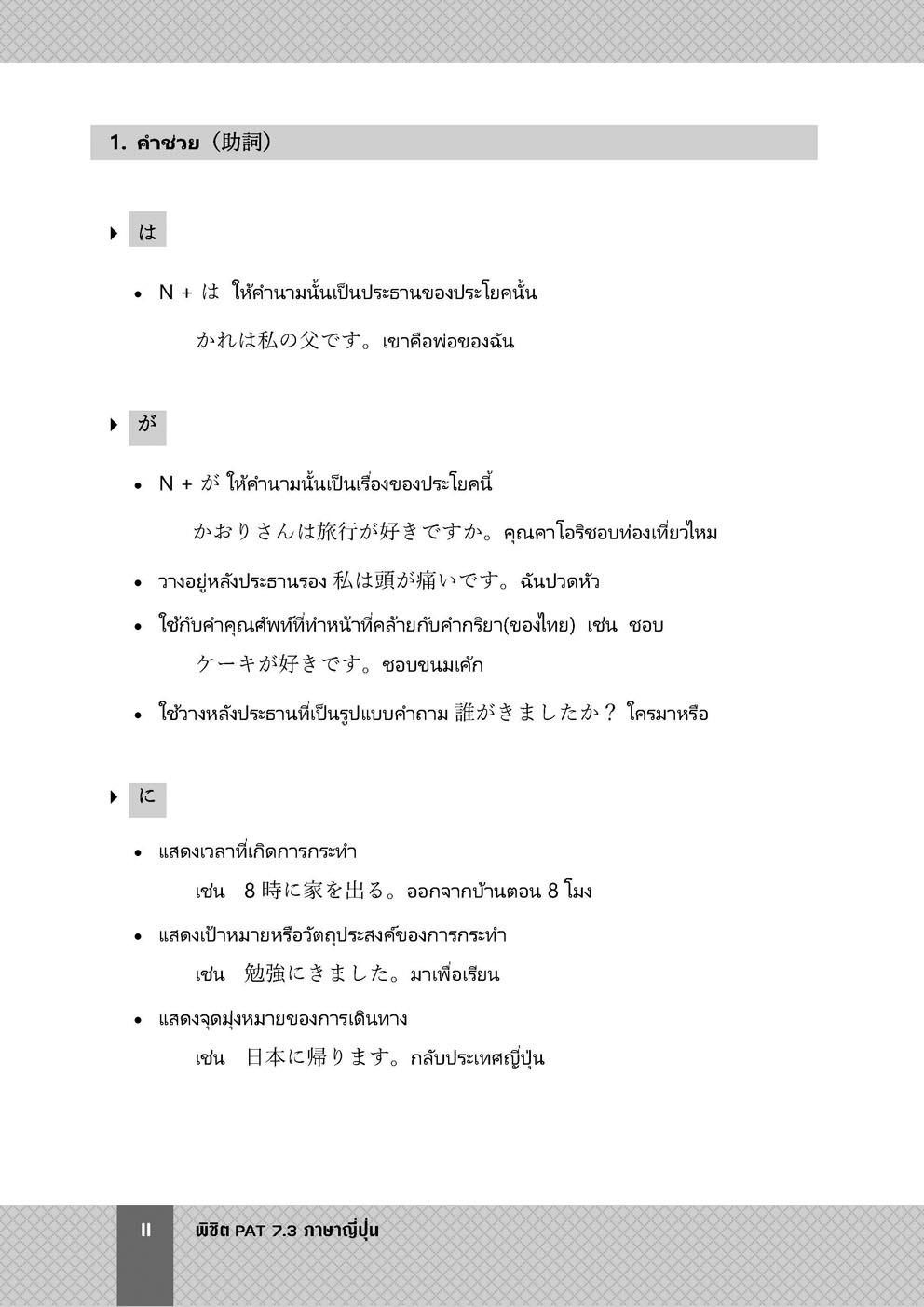 พิชิต PAT 7.3 ภาษาญี่ปุ่น ปรับปรุงใหม่ (ใช้เตรียมสอบ A-Level ได้)