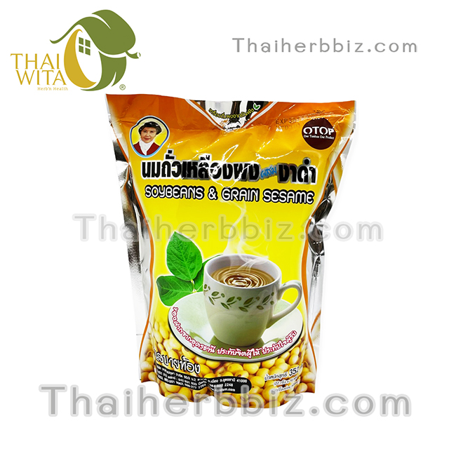 นมถั่วเหลืองผงผสมงาดำแม่อุษา น้ำเต้าหู้ผงแม่อุษา (ใหญ่ 352 กรัม)