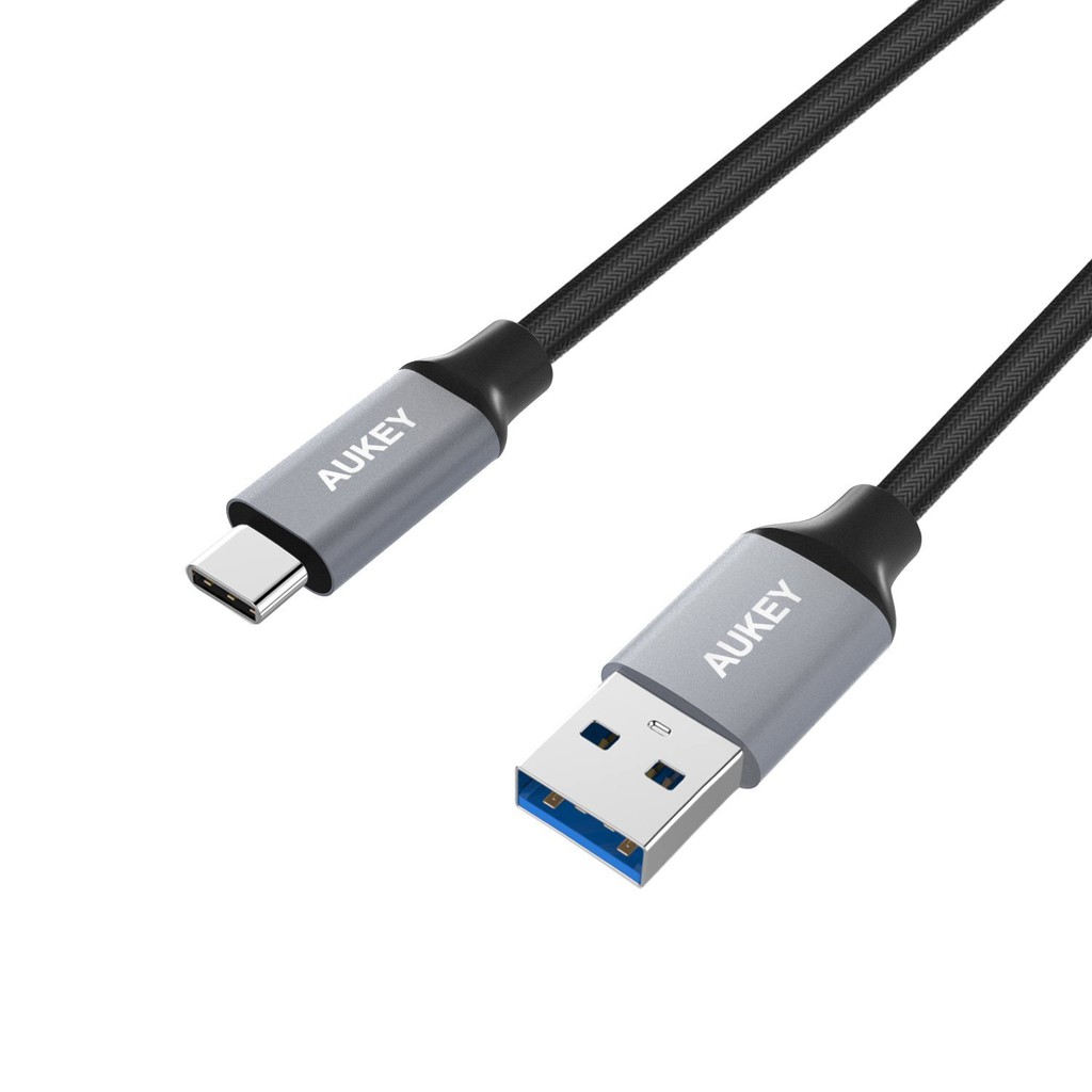 สายชาร์จ/ซิงค์ Aukey 6.6 ft. Nylon USB 3.0 Type-C to USB Type-A Cable ยาว 2 เมตร (CB-CD3)