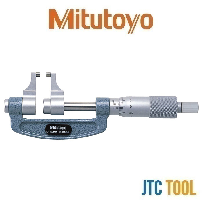 ไมโครมิเตอร์ปลายสัมผัสแบบคาลิเปอร์ - Caliper Type Micrometer [Series 143] [Brand: Mitutoyo]