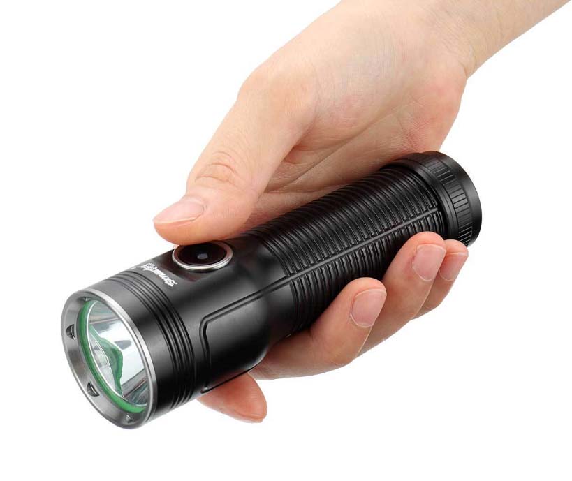 ไฟฉายแรงสูงส่องไกล ขนาดกลาง Skywolfeye T162 26650