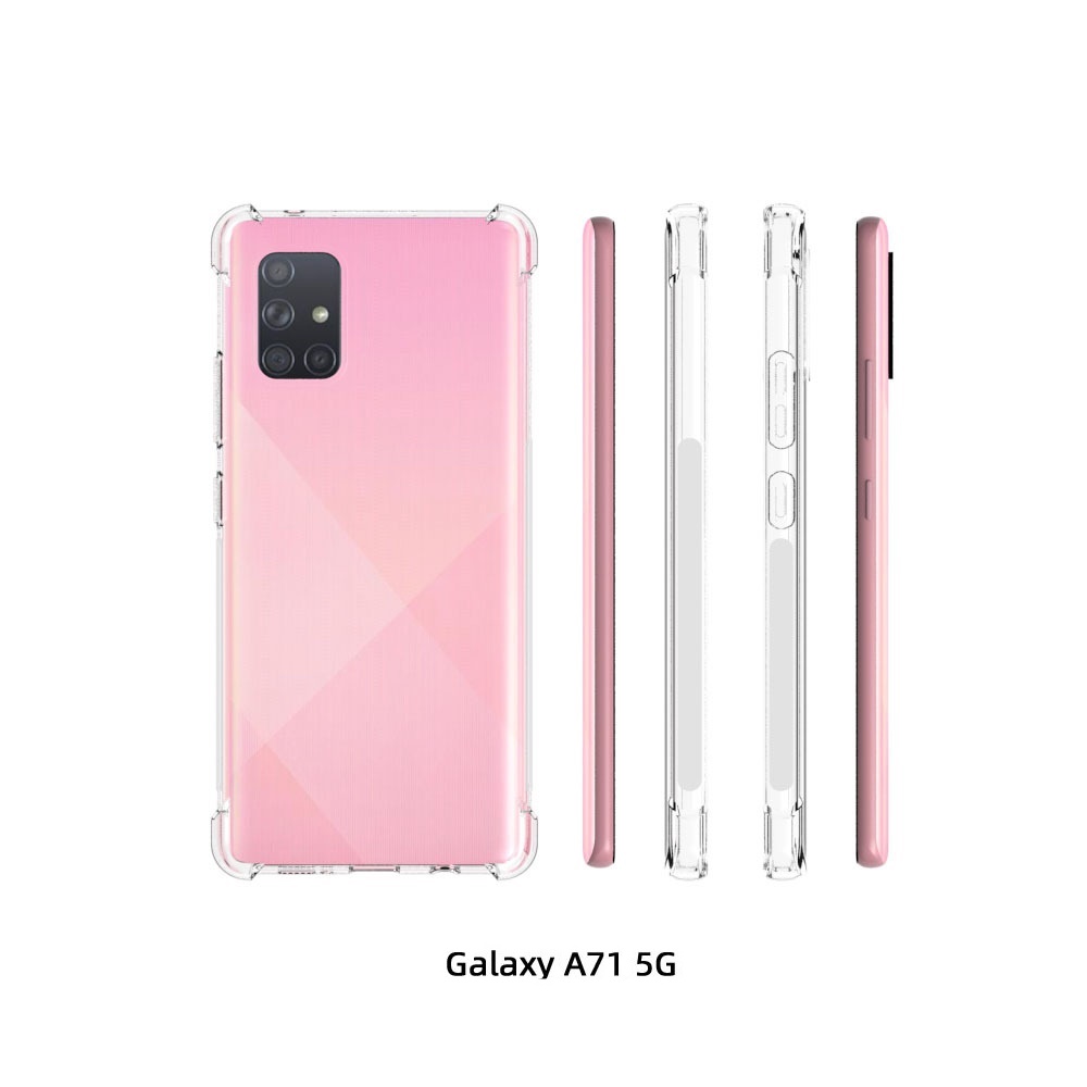 เคส Samsung Galaxy A71 5G(ใช้กับ A71 ธรรมดาไม่ได้) แบบ TPU ใสเสริมขอบและมุมกันกระแทก