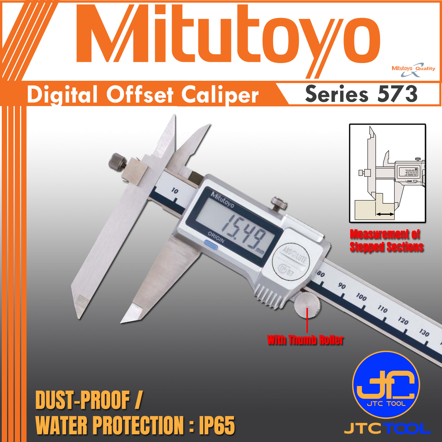 Mitutoyo เวอร์เนีย คาลิเปอร์ปากปรับได้ - Offset Caliper Series 573,536