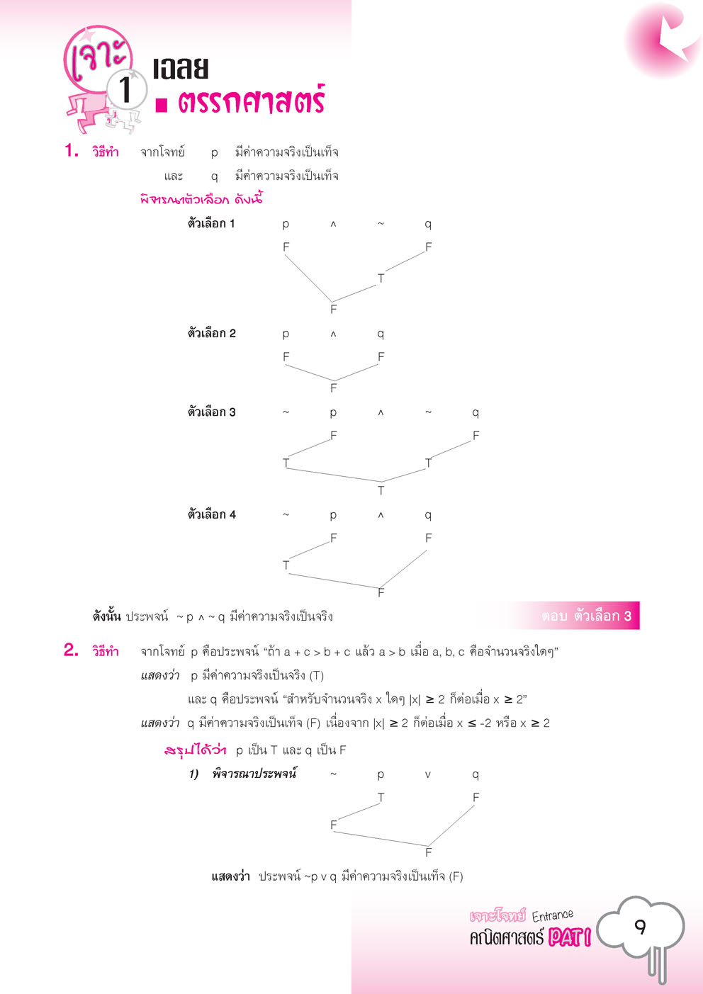 เจาะโจทย์ คณิตศาสตร์ PAT 1 โดย พ.ศ.พัฒนา