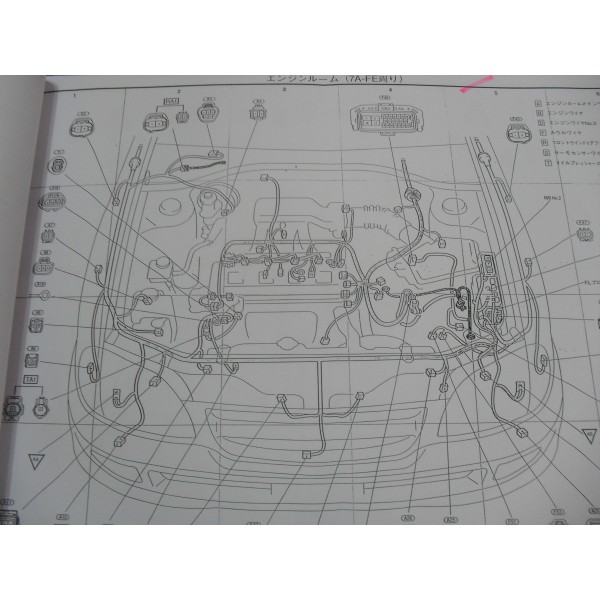 หนังสือ วงจรไฟฟ้า (wiring diagram) รถยนต์ Toyota Caldina 97~ เครื่องยนต์ 7A-FE