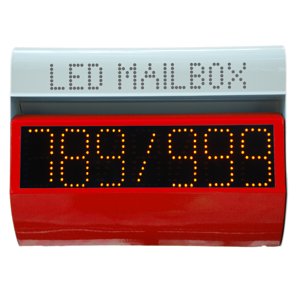 ตู้รับจดหมาย LED (สีแดง)