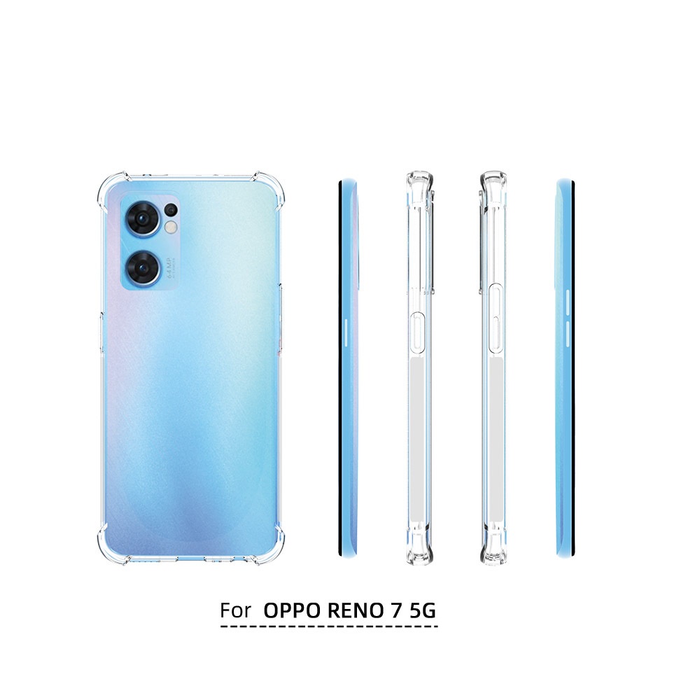 เคส OPPO Reno7 5G แบบ TPU ใสเสริมขอบและมุมกันกระแทก