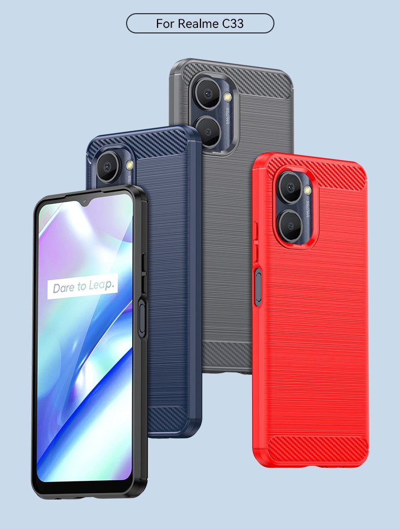 เคส realme C33 ผลิตจาก TPU กันกระแทกได้ (VICKIE)