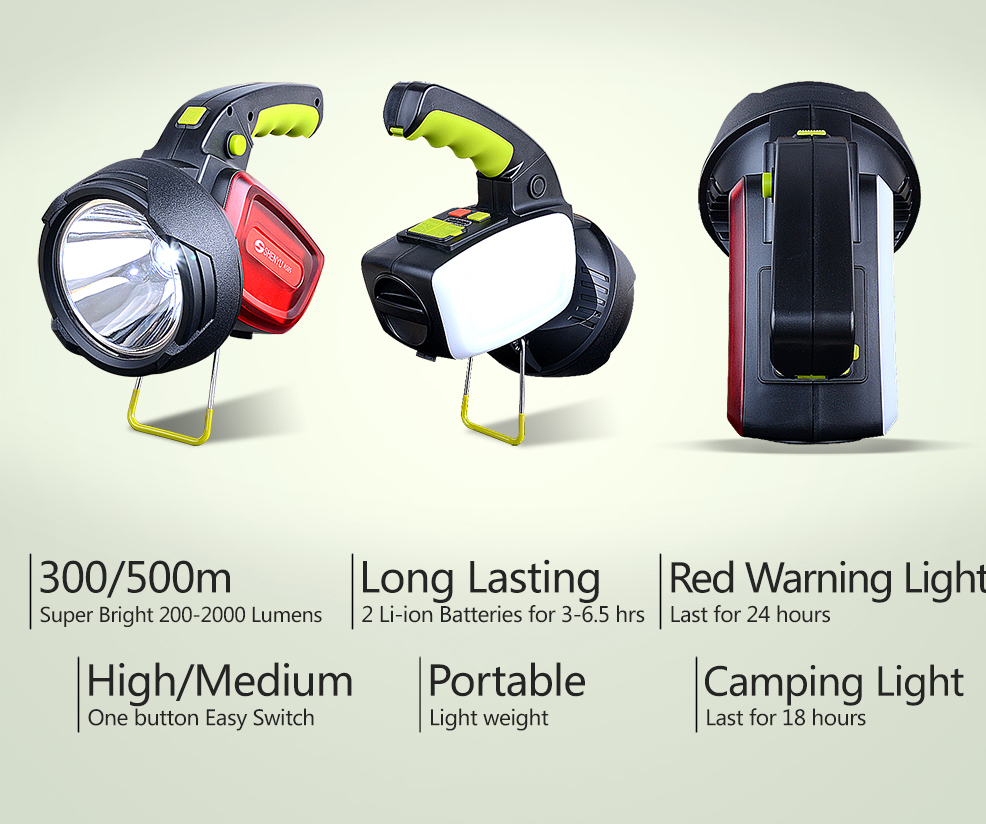 ไฟฉายส่องไกลแรงสูงขนาดใหญ่ SHENYU รุ่น 7005