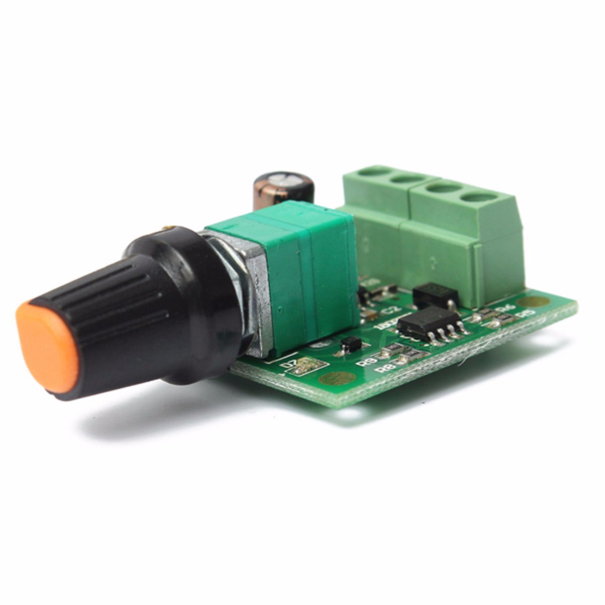 โมดูลปรับความเร็วมอเตอร์ DC แบบ PWM DC 1.8-12V 2A PWM Motor Speed Controller 0~100% Adjustable Drive Module 1803B