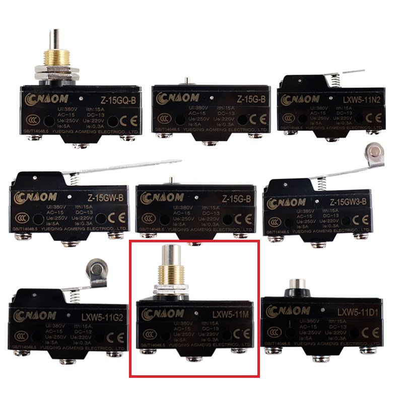 LXW5-11M Limit Switch Micro Swich ลิมิตสวิทช์ ไมโครลิมิตสวิทช์ แบบปุ่มกด กระแสสูง 10A
