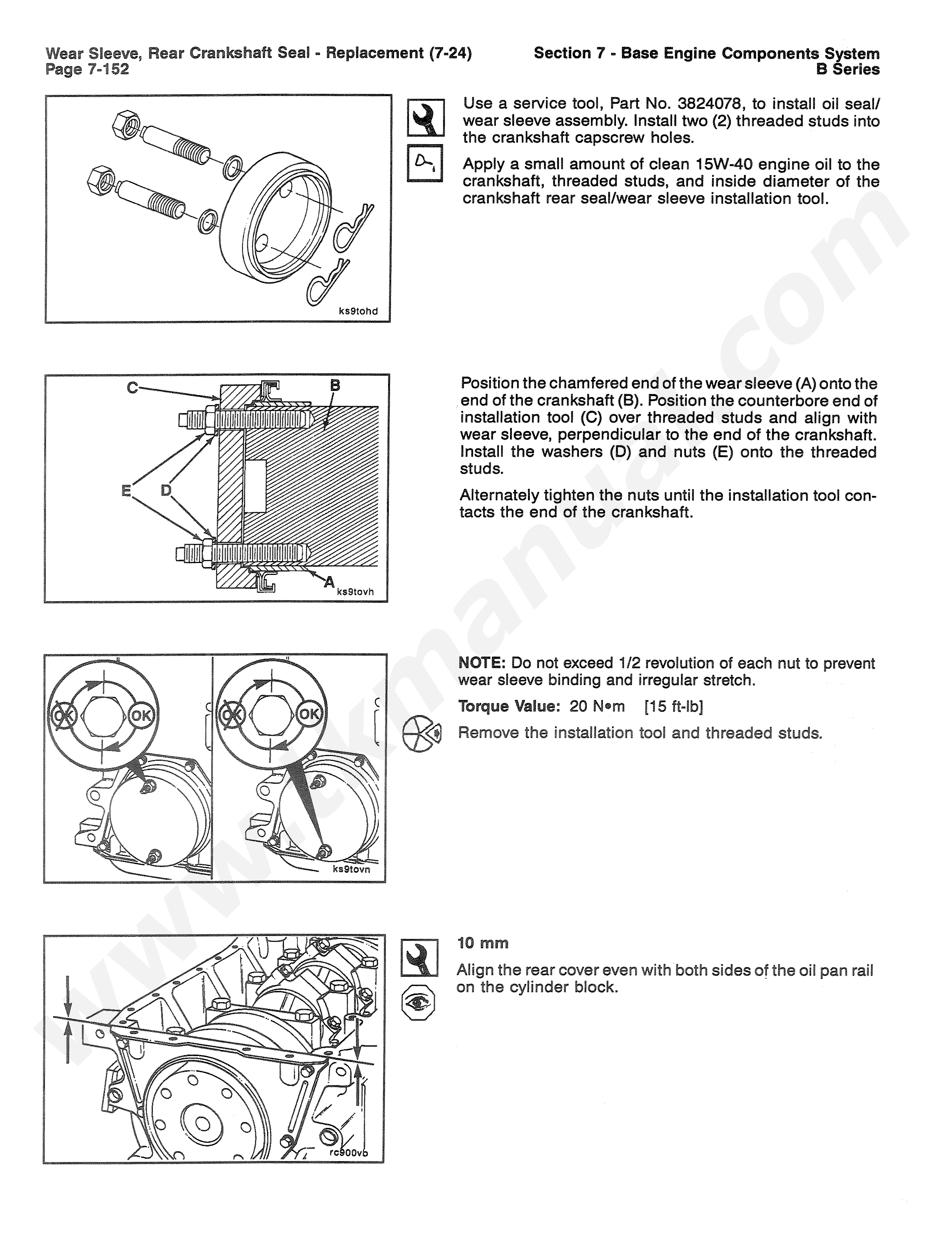 หนังสือ คู่มือการซ่อมเครื่องยนต์ Cummins B3.9 B5.9 4B3.9 4BT3.9 4BTA3.9 6B5.9 6BT5.9 6BTAB5.9 Engine 1991-1994 Service Repair Manual ภาษาอังกฤษ
