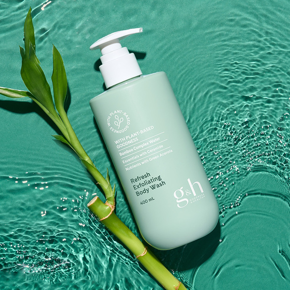 เจลอาบน้ำผสมสครับขัดผิว จีแอนด์เอช รีเฟรช