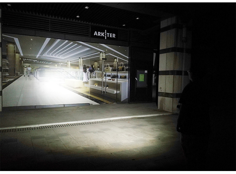 ไฟฉายจับถือ ขนาดกลาง Natfire GTR30 P90 LED 3000 LM