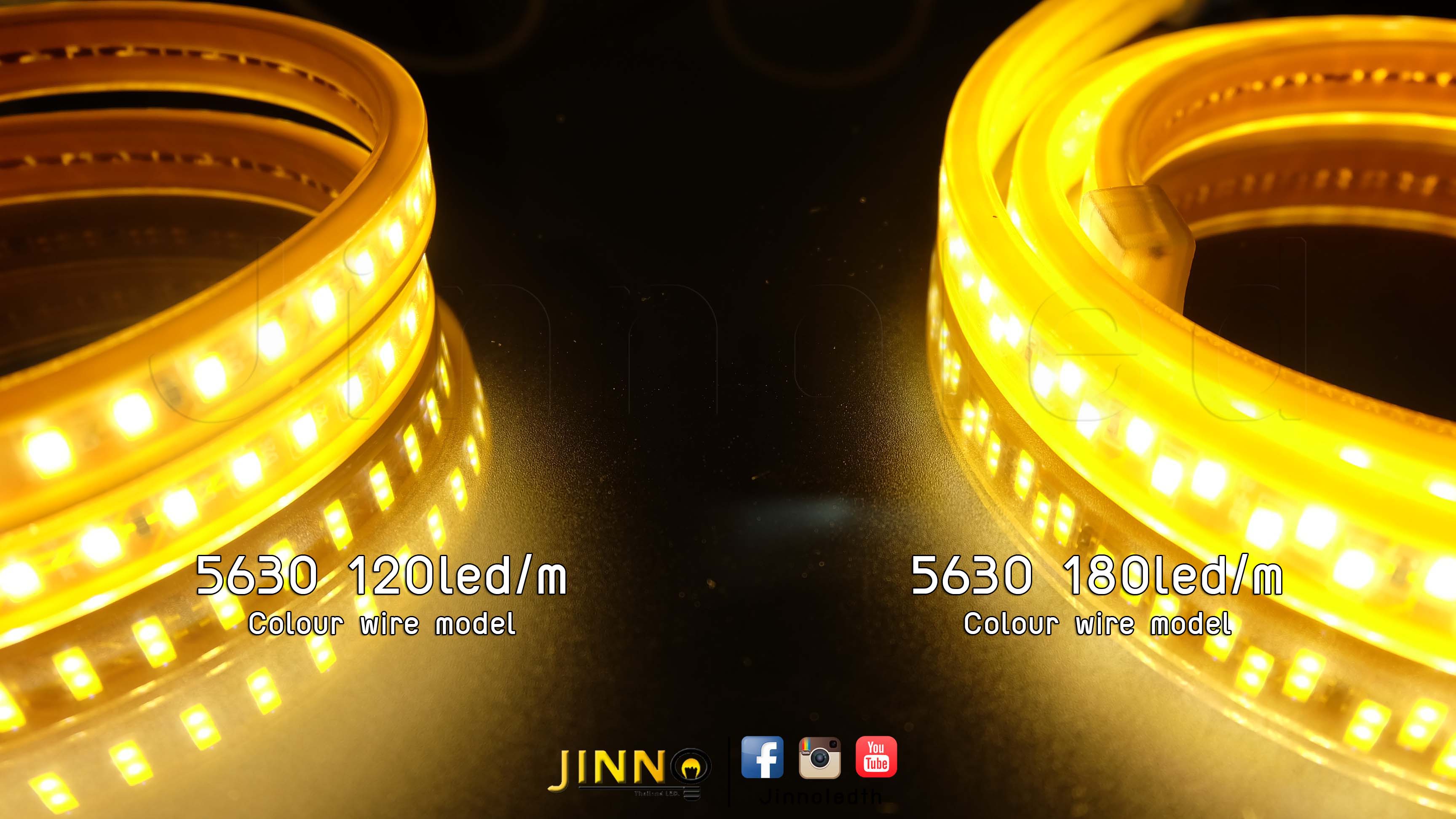 ไฟสายยาง 220v รุ่น 5630 180led รุ่น Colour wire