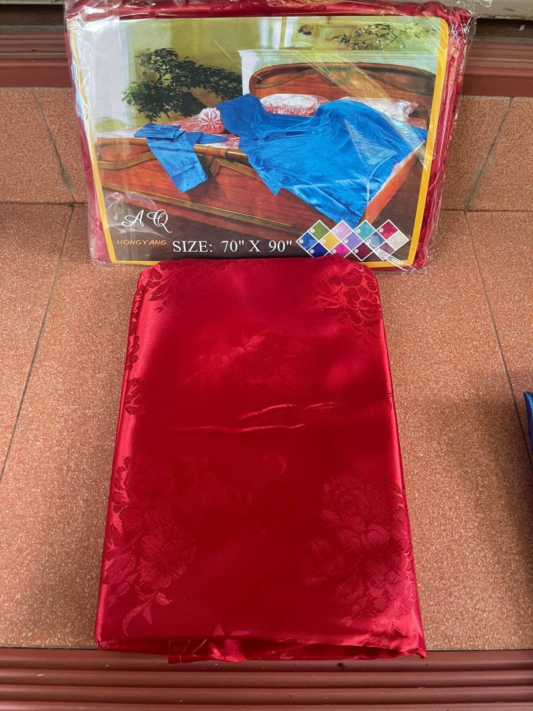 ผ้าห่มผ้าแพร 6 ฟุต ห่มแล้วเย็นสบาย ผ้าลื่น นิ่ม สีสวยสด