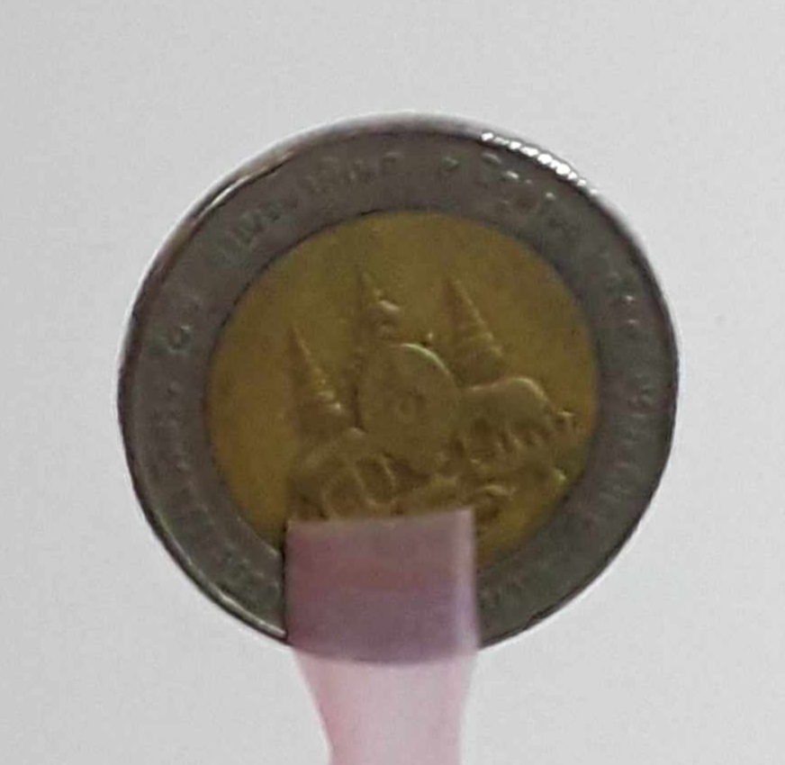 เหรียญพระเศียรเอียงเล็กน้อย เหรียญ 10 บาท 2 สี กาญจนาภิเษก พ.ศ 2539 รัชกาลที่ 9 (บล๊อคอิตาลี-หายาก)