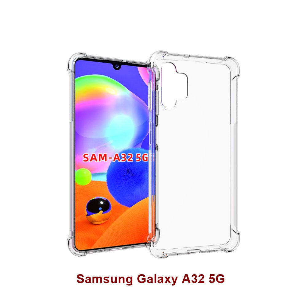 เคส Samsung Galaxy A32 5G แบบ TPU ใสเสริมขอบและมุมกันกระแทก