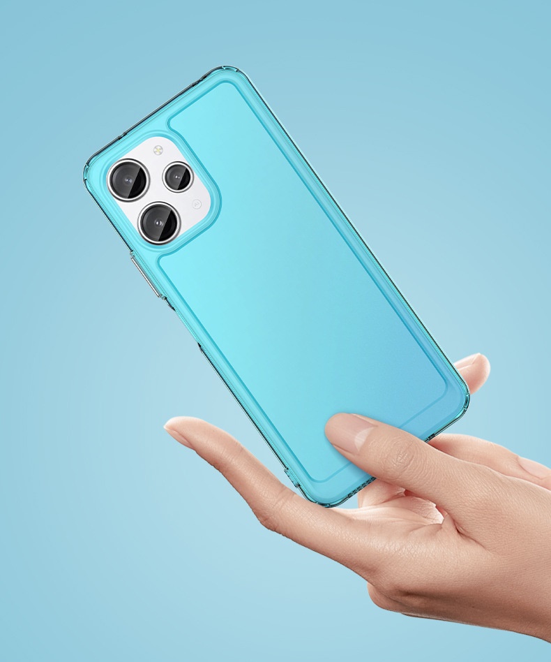 เคสสำหรับ Redmi 12 4G แบบโปร่งใสลดแรงกระแทก TPU อ่อนนิ่ม