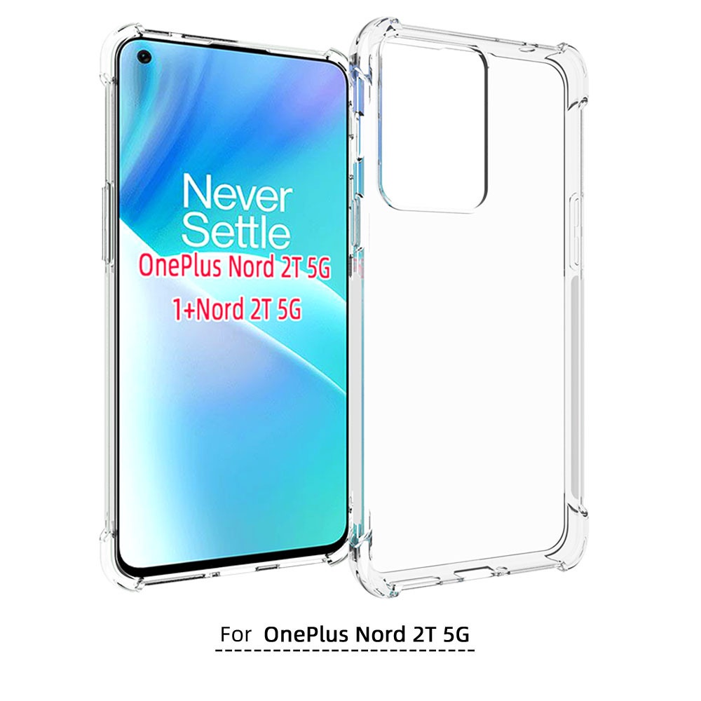 เคส OnePlus Nord 2T 5G ใสเสริมขอบและมุมกันกระแทก